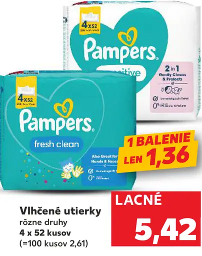 Pampers vlhčené utierky