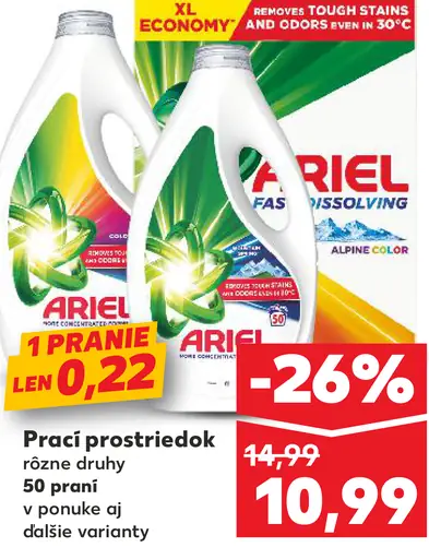 Ariel prací prostriedok
