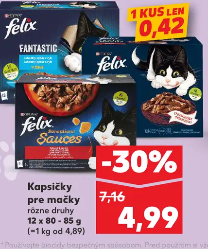 Felix kapsičky pre mačky