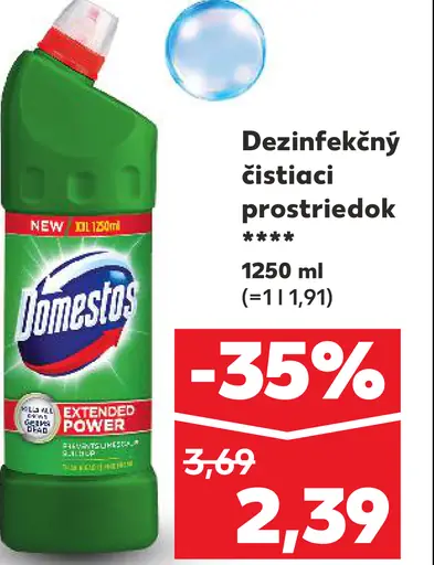 Domestos Dezinfekčný čistiaci prostriedok