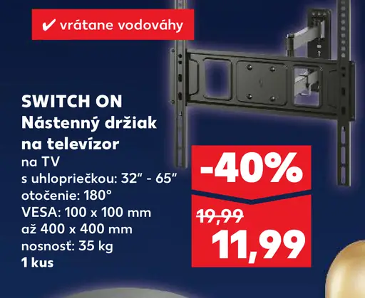 Switch On Nástenný držiak na televízor