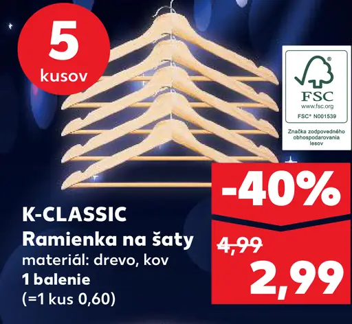 K-Classic Ramienka na šaty