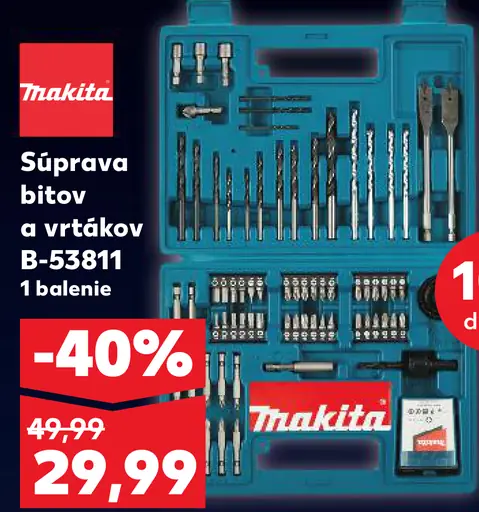 Makita Súprava bitov a vrtákov