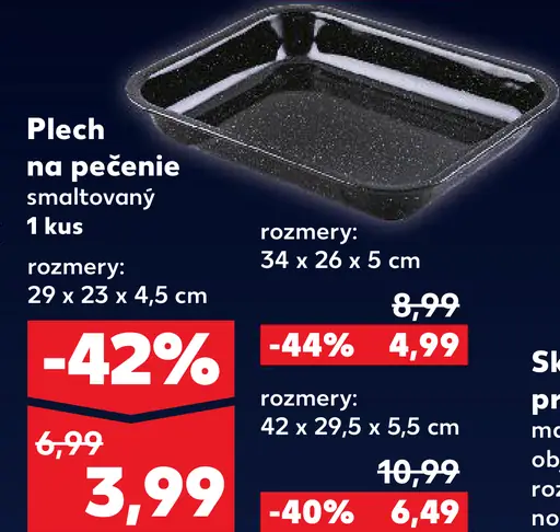 Plech na pečenie smaltovaný
