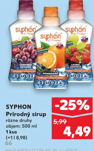 SYPHON Prírodný sirup