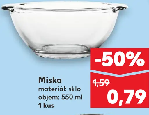 Miska sklenená