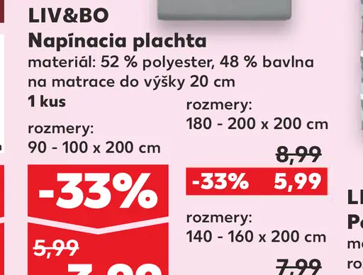 LIV&BO Napínacia plachta