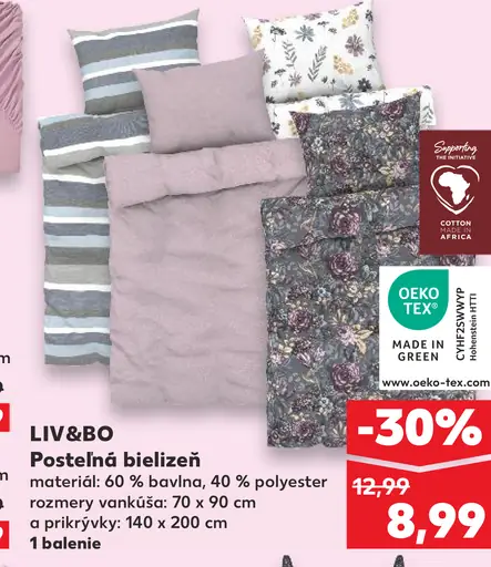 LIV&BO Posteľná bielizeň