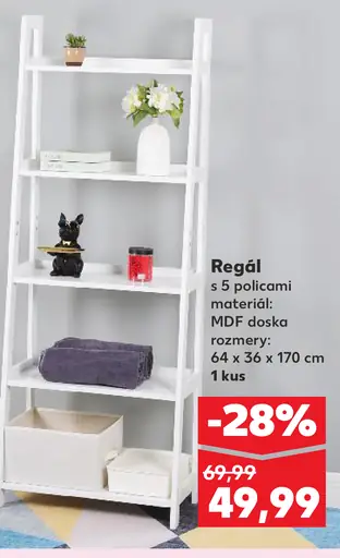 Regál s 5 policami