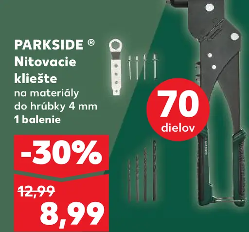 PARKSIDE Nitovacie kliešte na materiály do hrúbky 4 mm
