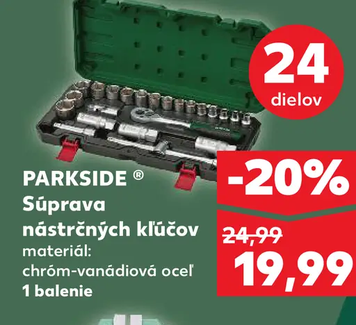 Parkside Súprava nástrčných kľúčov