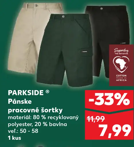 Parkside Pánske pracovné šortky