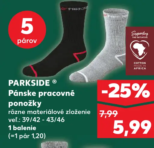 Parkside Pracovné ponožky