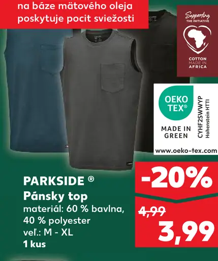Parkside Pánsky top