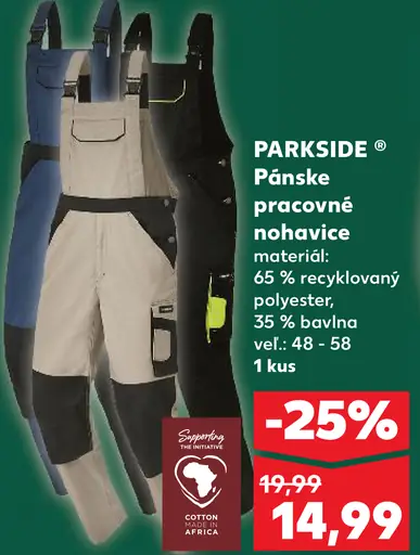 Parkside Pracovné nohavice