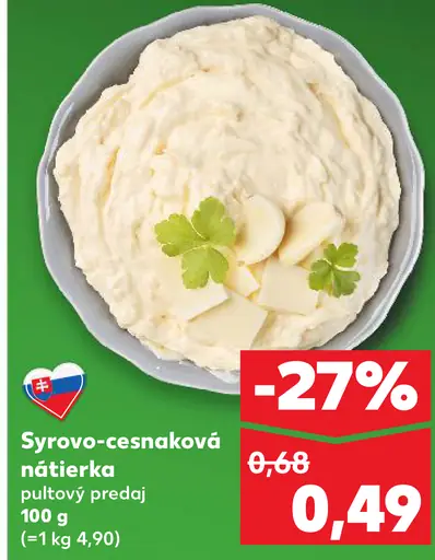 Syrovo-cesnaková nátierka