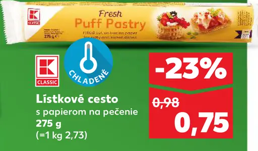 Classic lístkové cesto