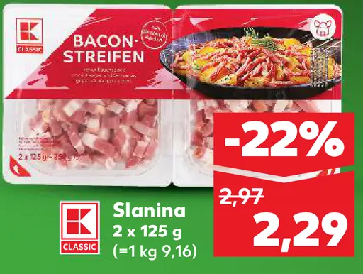 K-Classic Slanina plátky
