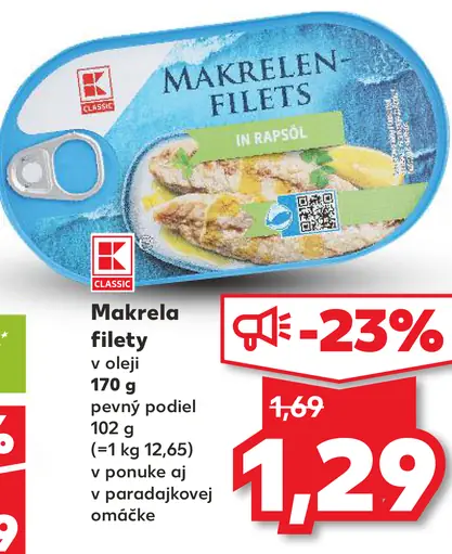 K-Classic Filety z makrely