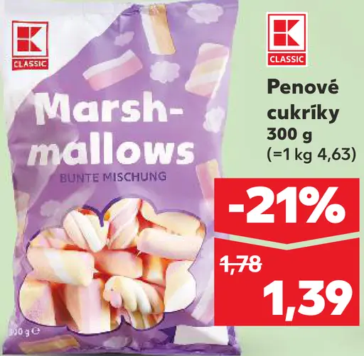 K-Classic Pěnové cukríky