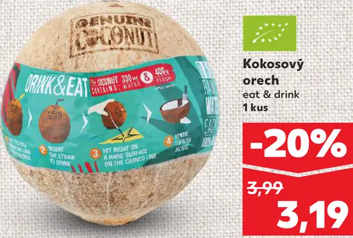 Kokosový orech eat & drink
