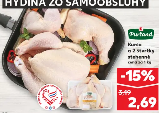 Purland Kurča 2 štvrtky stehnenné