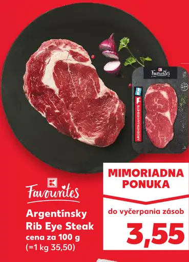 Favourites Argentínsky Rib Eye Steak