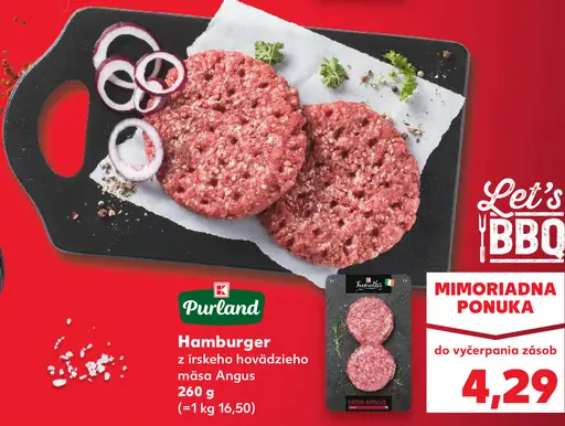Purland Hamburger z hovädzieho mäsa