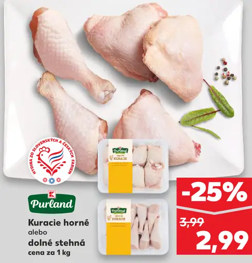 Purland Kuracie horné alebo dolné stehná