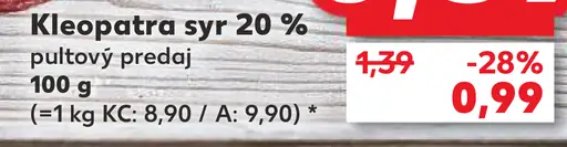 Kleopatra syr 20 %