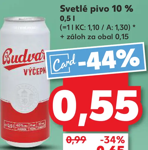 Budvar plechovka