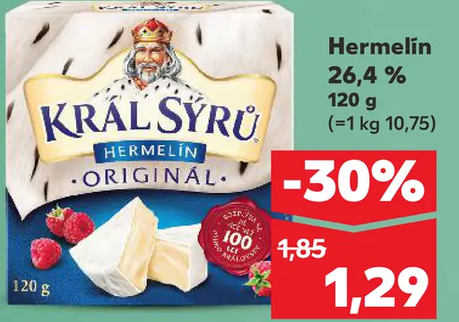 Kráľ sýru hermelín