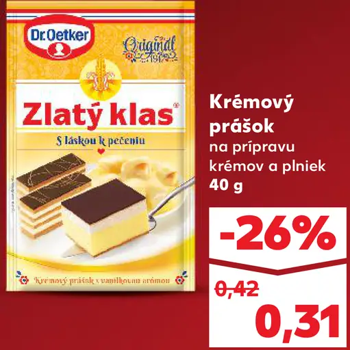 Dr. Oetker Zlatý klas krémový prášok