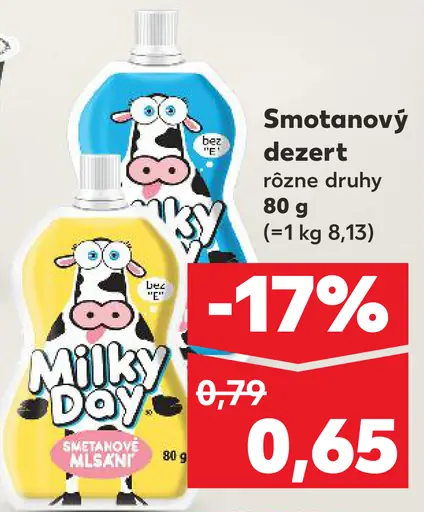Milsani Smotanový dezert