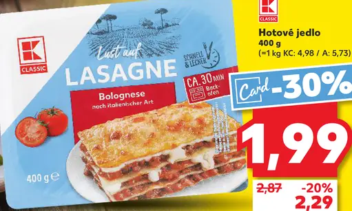 K Classic Lasagne Bolognese