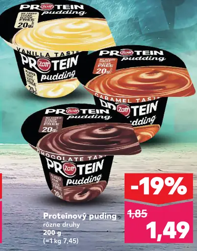 Zott Protein Pudding Vanilla Taste, Caramel Taste, Chocolate Taste