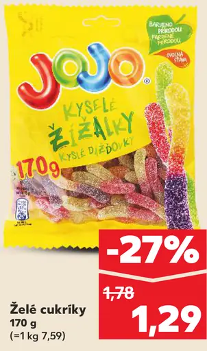 Jojo kyslé želé žúžiky