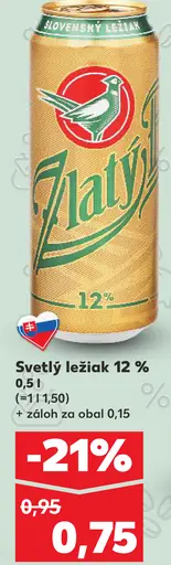 Zlatý Bažant 12% svetlý ležiak