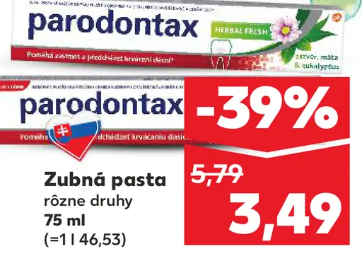 Parodontax zubná pasta