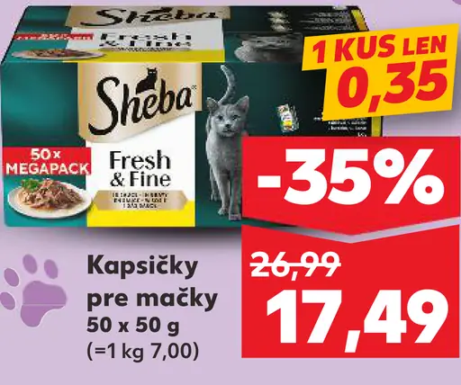 Sheba kapsičky pre mačky