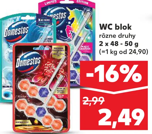 WC blok Domestos