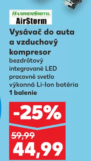 Hammersmith AirStorm Vysávač do auta a vzduchový kompresor
