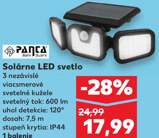 Panta Solárne LED svetlo