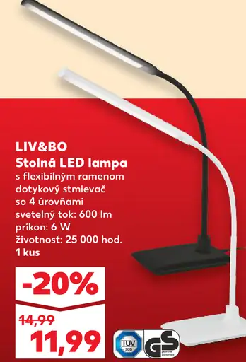 LIV&BO Stolná LED lampa