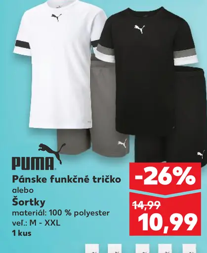 Puma Pánske funkčné tričko alebo Šortky