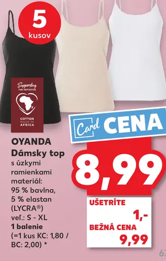 Oyanda dámsky top