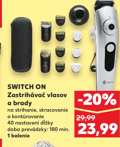 SWITCH ON Zastrihávač vlasov a brady