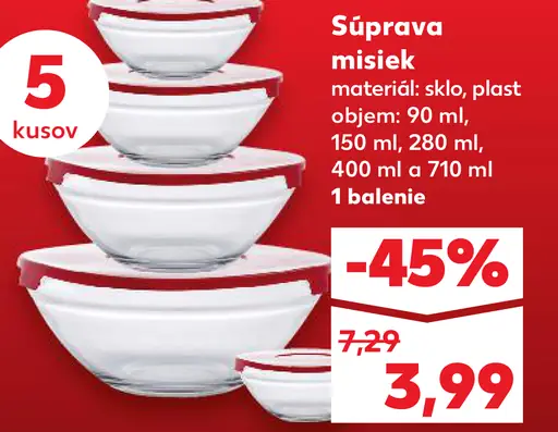 Súprava misiek