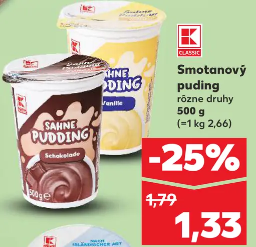 K-Classic Smotanový puding