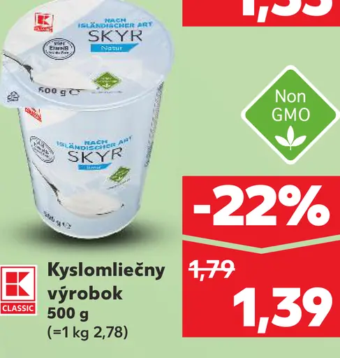 K-Classic kyslomliečny výrobok